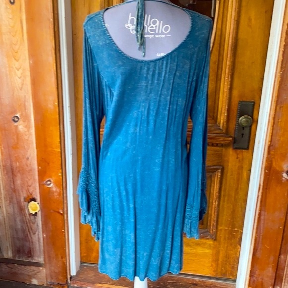 ❤️MITTOSHOP Boho Bell Sleeve asymmetrical Dress❤️ - Picture 6 of 9